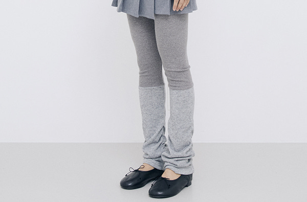 LEGGINGS WITH WARMERS / GRAY